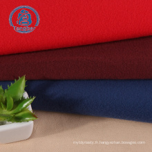 Fournisseurs chinois 300gsm 100% polyester deux côtés Brossé Boucle de velours rouge Micro Peach Tissu